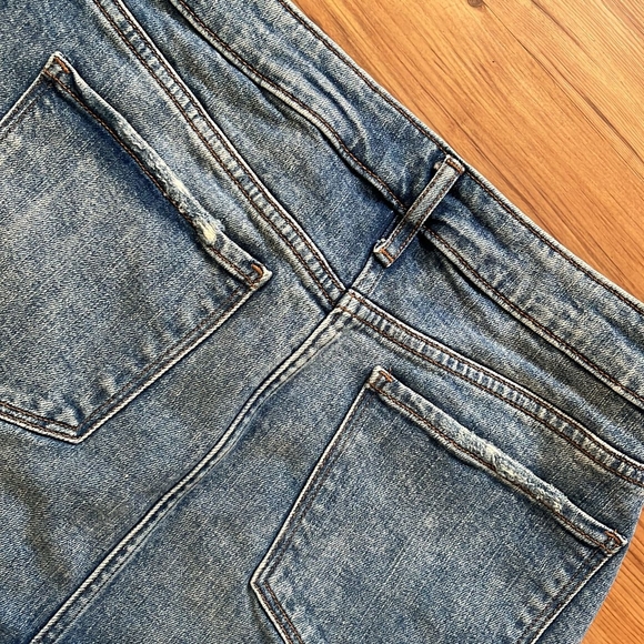 Denim Distressed Skirt - Picture 3 of 5
